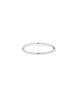 60mm Hollow Tube Bangle in Sterling Silver