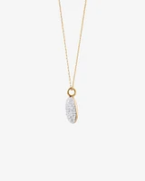 Pendentif Stardust en or jaune 10 K et rhodium avec diamants totalisant 1,26 ct