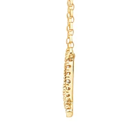 "K" Initial Necklace with 0.10 Carat TW of Diamonds in 10kt Yellow Gold