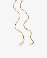 60cm (24") Hollow Belcher Chain in 10kt Yellow Gold