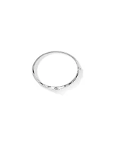 0.15 Carat TW Diamond Halo Everlight Bangle in Sterling Silver