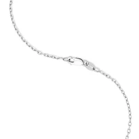 Men's Silver Cross Necklace with 0.30 Carat TW of Black Diamonds