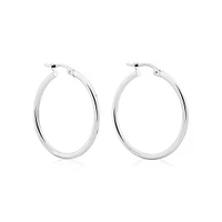 25mm Hoop Earrings in 10kt Rose Gold