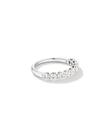 1.30 Carat TW Round Brilliant Laboratory-Grown Diamond Wedding Ring in 14kt White Gold