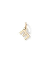 Letter Q Initial Pendant in 10kt Yellow Gold