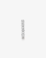 3.15 Carat TW Oval Laboratory-Grown Diamond Eternity Ring in 14kt White Gold