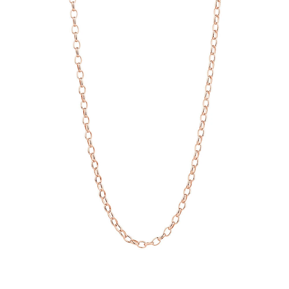 50cm (20") Oval Belcher Chain in 10kt Yellow Gold