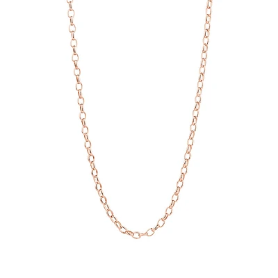 50cm (20") Oval Belcher Chain in 10kt Yellow Gold