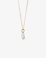 Stardust Pendant with .55TW of Diamonds in 10kt Yellow Gold and Rhodium