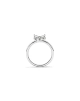 0.62 Carat TW Floret Laboratory-Grown Diamond Ring in 10kt White Gold