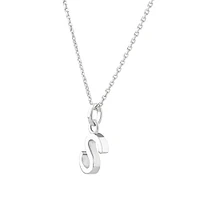 "Z" Initial Pendant in Sterling Silver