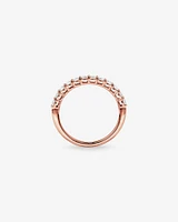 0.60 Carat TW Claw Set Round Brilliant Laboratory-Grown Diamond Wedding Ring in 14kt White Gold