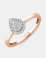 Promise Ring with 0.15 Carat TW of Diamonds in 10kt Rose Gold