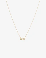 Diamond Accent Infinity Necklace in 10kt Yellow Gold