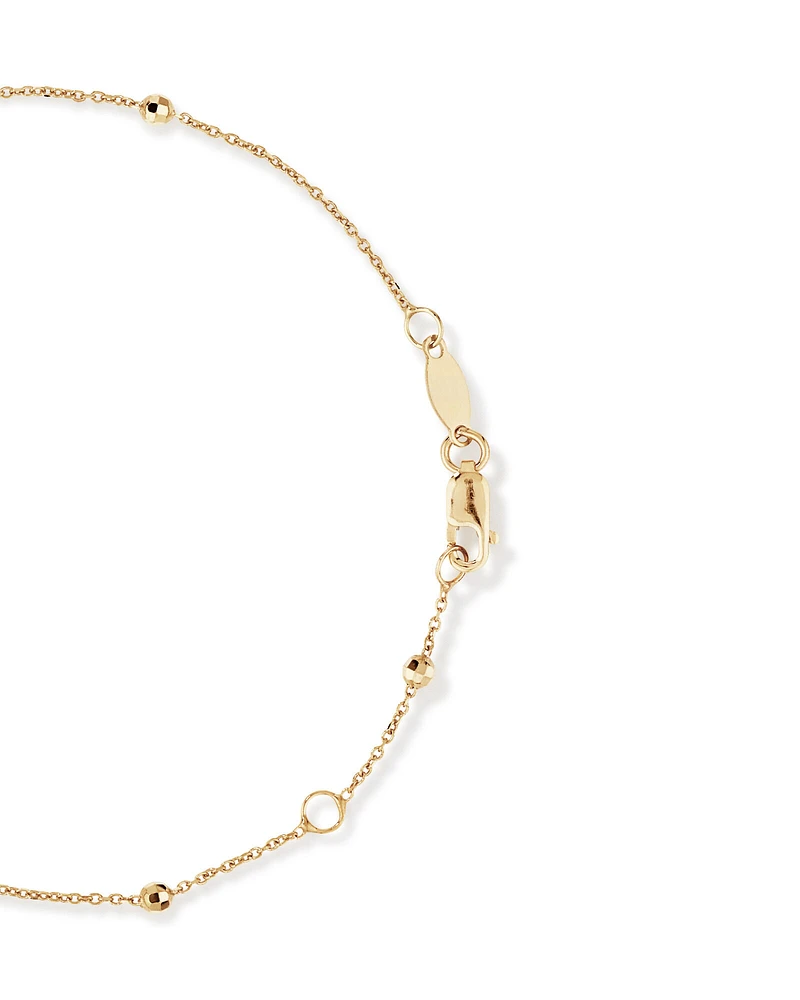 19cm (7.5") Bracelet In 10kt Yellow Gold