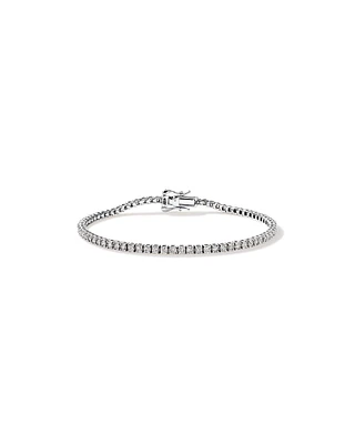 Bracelet de Tennis de 2,46 Carat TW en Diamant en Or Blanc 10kt