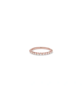 Wedding Ring with 0.34 Carat TW of Diamonds in 14kt Rose Gold