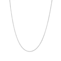 60cm (24") 1.5mm - 2mm Width Curb Chain in 925 Sterling Silver