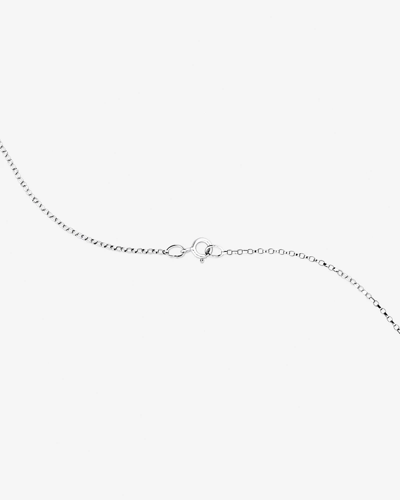 A' Initial necklace with 0.10 Carat TW of Diamonds in 10kt White Gold