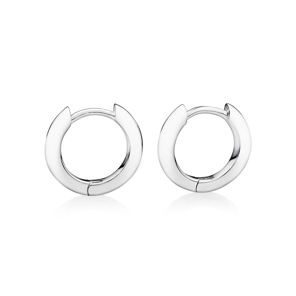 14mm Huggie Earring in Sterling Silver