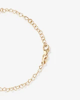 Heart Link Fancy Chain Bracelet in 10kt Yellow Gold