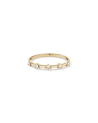 Diamond Studded Ring in 10kt Yellow Gold