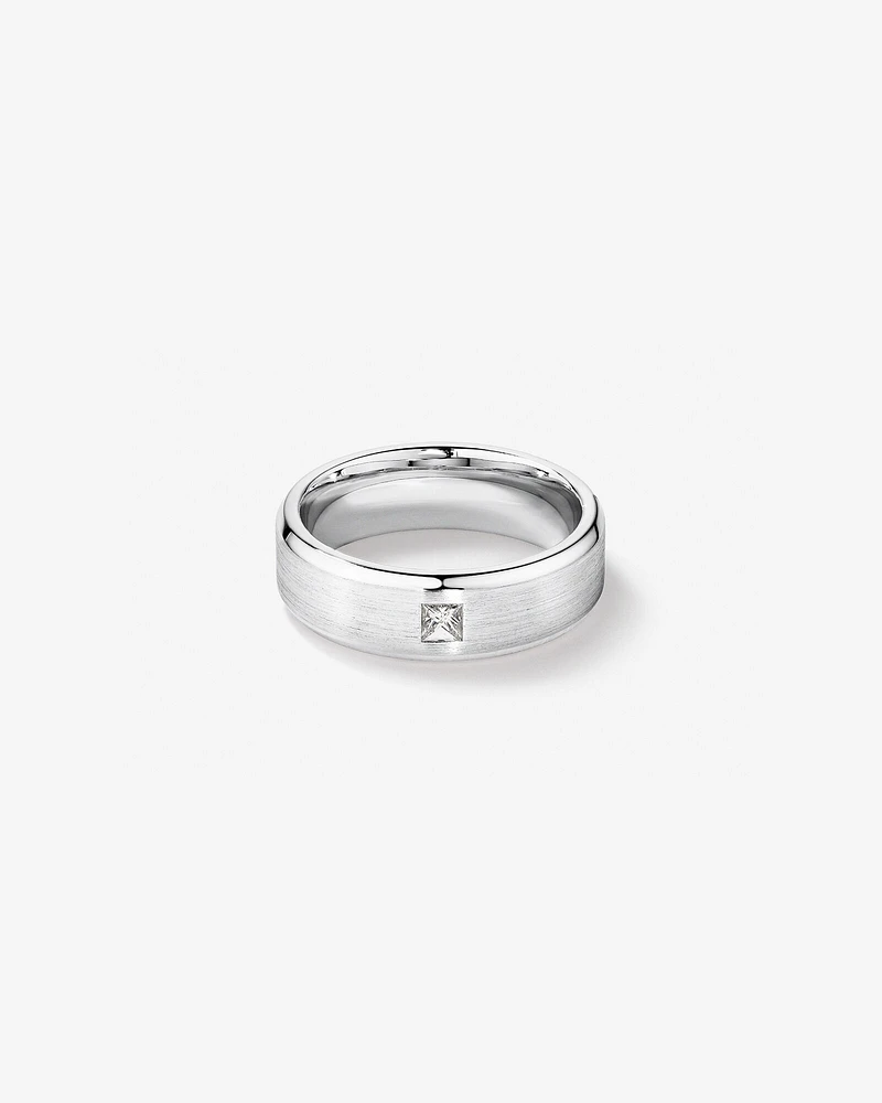 Men's Ring with 0.15 Carat TW of Diamonds in 10kt White Gold