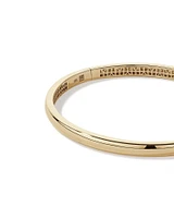 Signature Lock Bangle in 10kt Yellow Gold