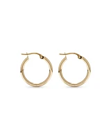 18mm Hoop Earrings in 10kt Yellow Gold