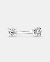 Solitaire Stud Earrings with 0.10 Carat TW of Diamonds in 10kt Yellow Gold