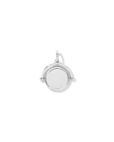 Pendentif cercle tournant gravable en argent sterling