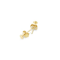 4mm Circle Stud Earrings in 10kt Rose Gold