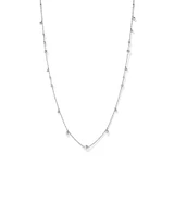 60cm (24") Bead Necklace in Sterling Silver