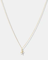 O Initial Pendant in 10kt Yellow Gold