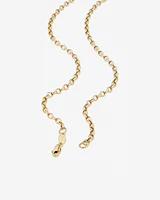 55cm (22") Oval Belcher Chain in 10kt Yellow Gold