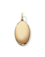 Oval St Madonna Pendant in 10kt Yellow Gold