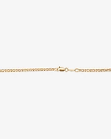 50cm (20") Oval Belcher Chain in 10kt Yellow Gold