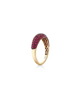 Ring with Ruby in 10kt Yellow Gold