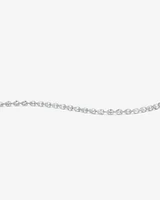 Pear Shaped Cubic Zirconia Bezel Set Tennis Bracelet in Sterling Silver