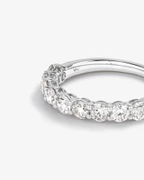 Ring with Carat TW Laboratory Grown Diamonds in 14kt White Gold