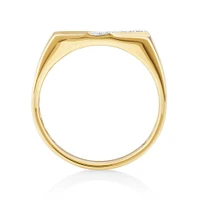 Men's Ring with 0.10 Carat TW of Diamonds In 10kt Yellow Gold