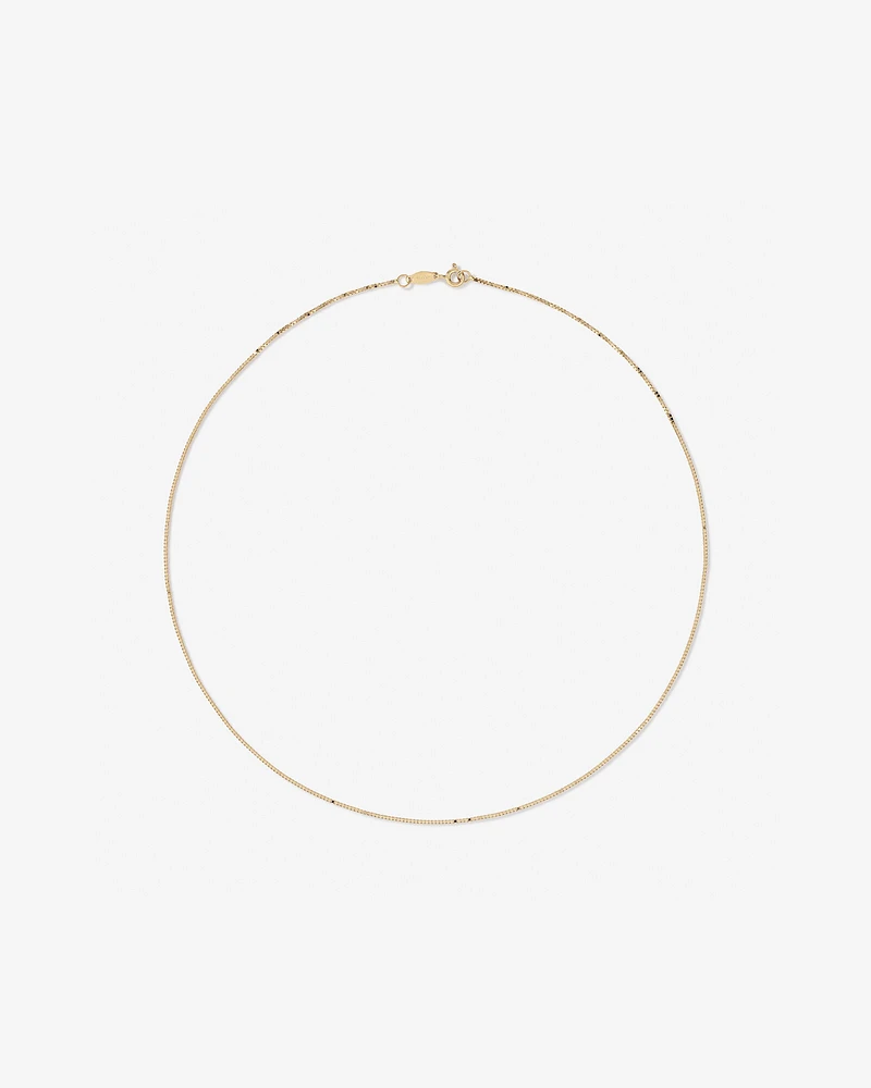 45cm (18") Box Chain in 10kt Yellow Gold