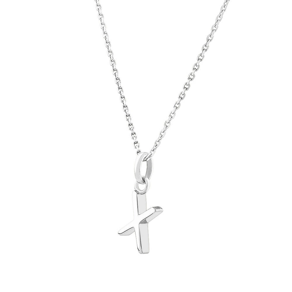 "U" Initial Pendant in Sterling Silver