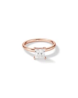 1.25 Carat TW Princess Cut Laboratory-Grown Diamond Solitaire Engagement Ring In 14kt White Gold