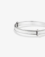 Bracelet jonc extensible en argent sterling pour bébé