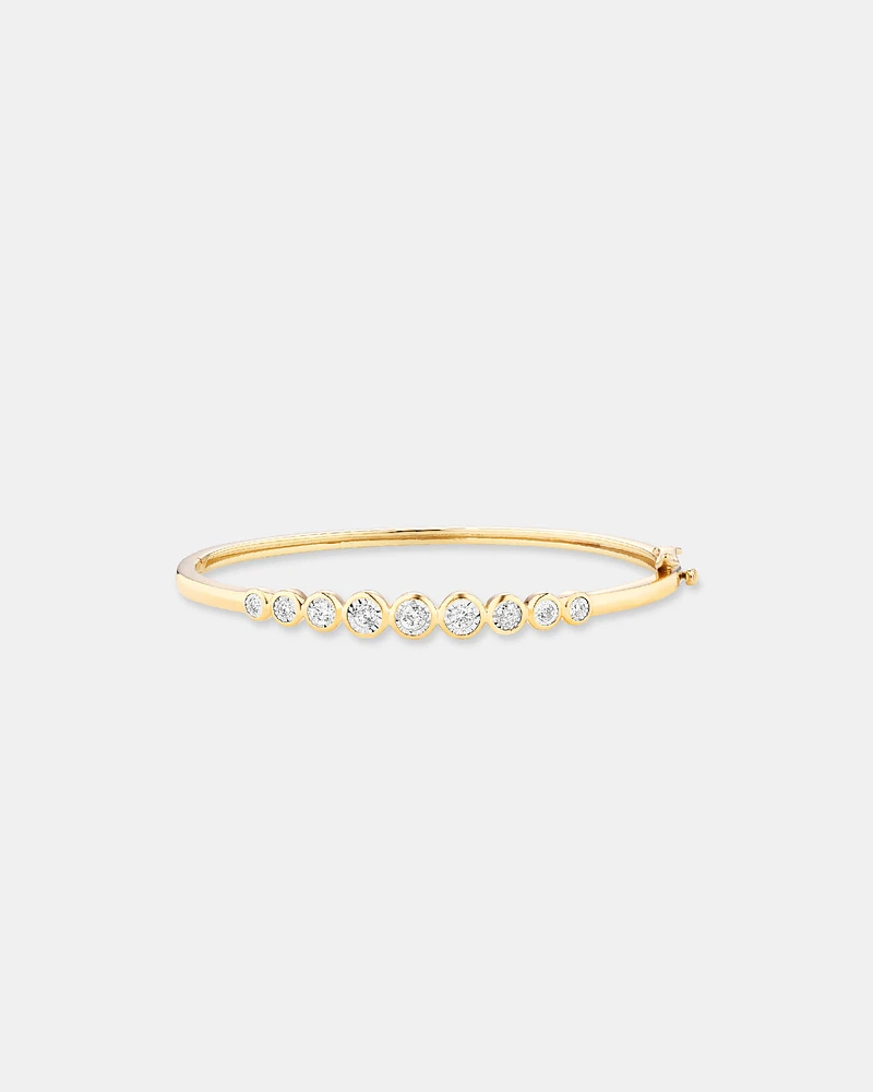 Bangle with 0.50 Carat TW of Diamonds in 10kt Yellow Gold