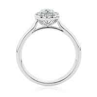 Southern Star Engagement Ring with 1/2 Carat TW of Diamonds in 14kt White Gold