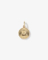 Diamond Accent Aries Zodiac Pendant in 10kt Yellow Gold