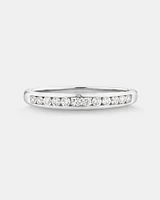 Wedding Band with 1/4 Carat TW of Diamonds in 10kt White Gold