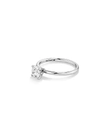 Solitaire Engagement Ring with Carat TW of Laboratory-Grown Diamond in 18kt White Gold